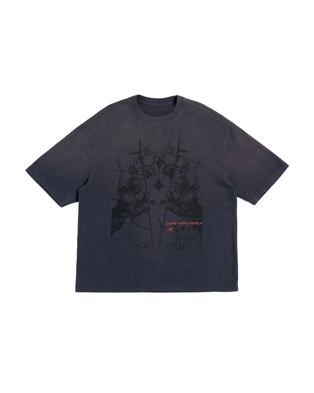 LNM Hand Screen-Printed Knight Washed T-Shirt