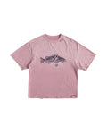 LNM Gradient Faded Fish Pattern T-Shirt