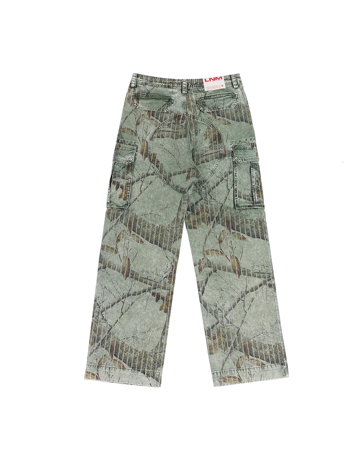LNM Washed Realtree Cargo Pants Green