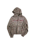 LNM All-Over Plum Blossom Print Hoodie