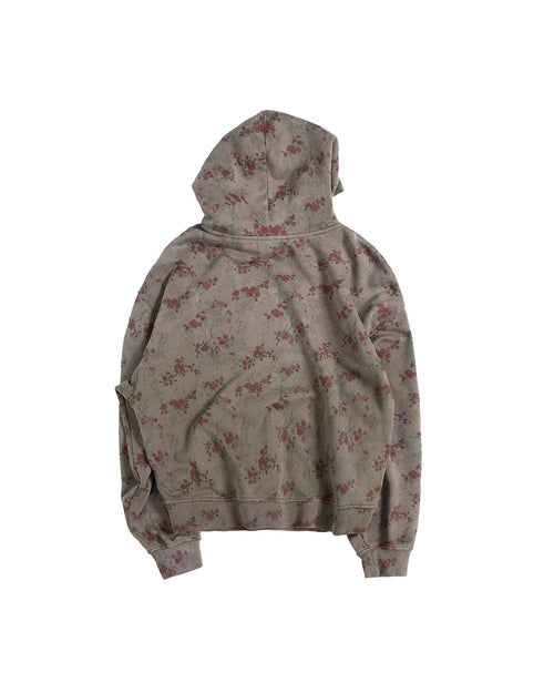 LNM All-Over Plum Blossom Print Hoodie