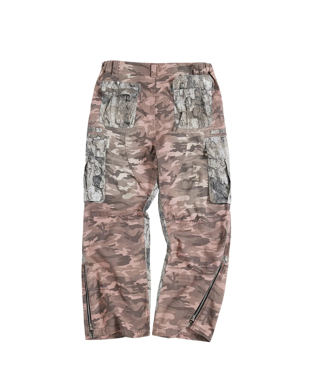 LNM Distressed Camo Cargo Pants