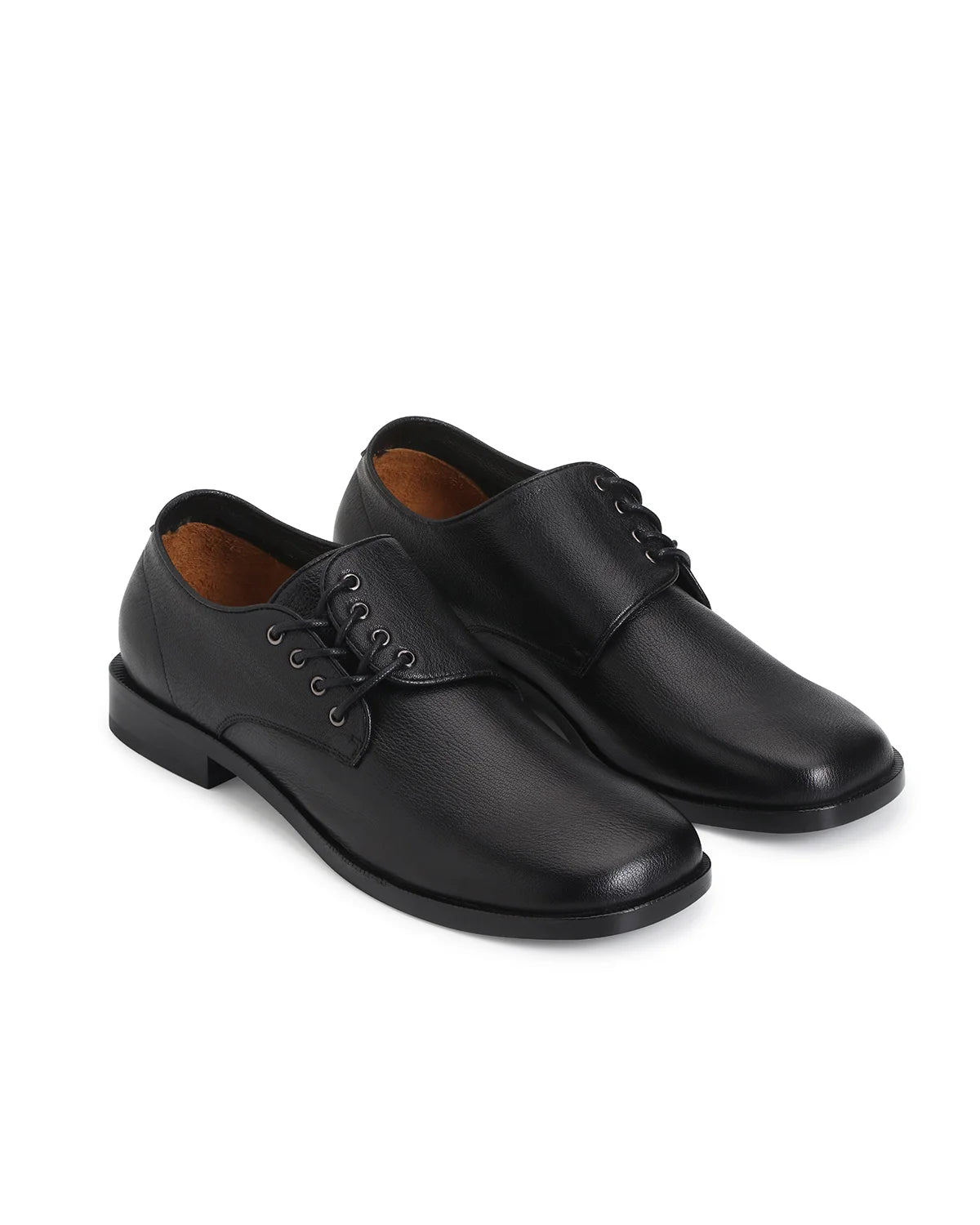LNM Textured Lambskin Leather-Sole Derby