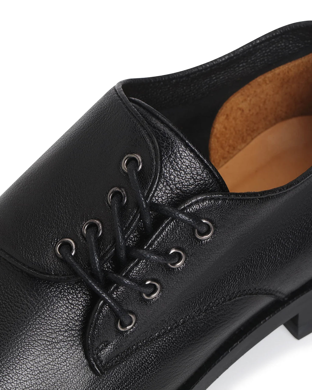 LNM Textured Lambskin Leather-Sole Derby