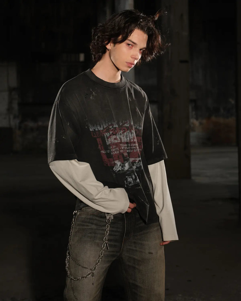 LNM New Vintage Faded Graphic T-Shirt