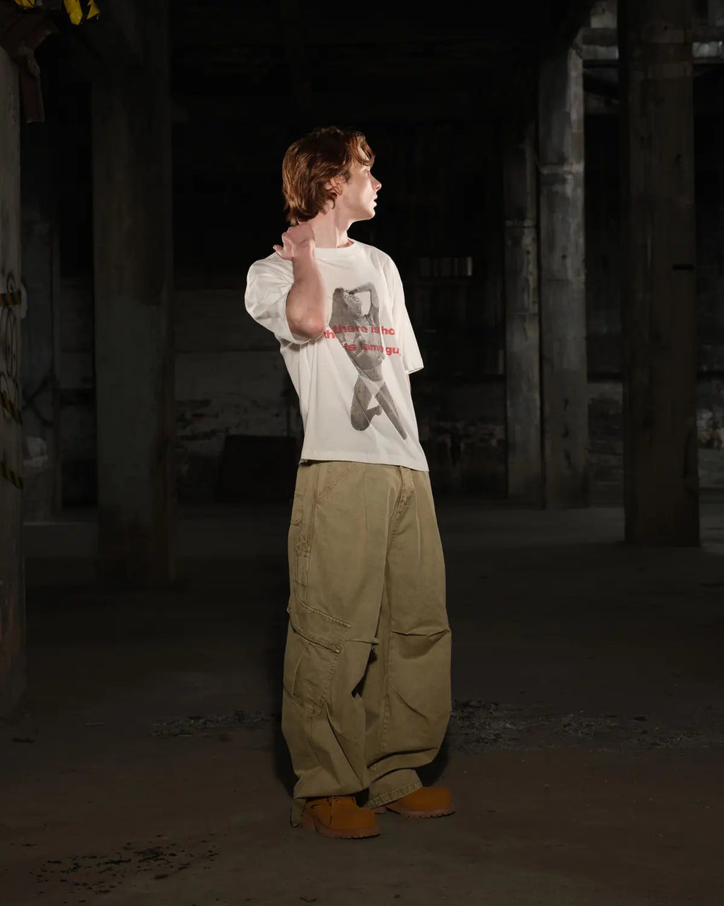 LNM “Hotgirl” Faded Graphic Short-Sleeve T-Shirt