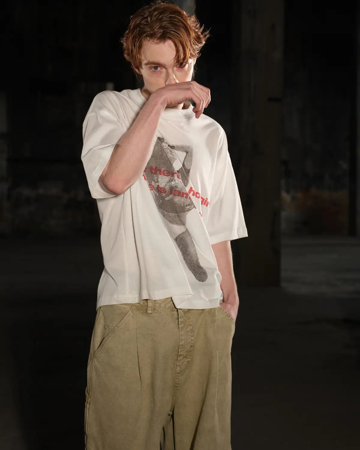 LNM “Hotgirl” Faded Graphic Short-Sleeve T-Shirt