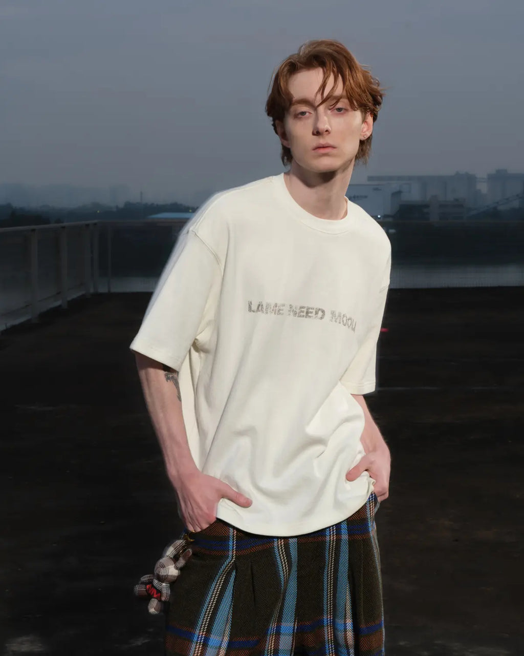 LNM Brand Slogan Graphic Short-Sleeve T-Shirt