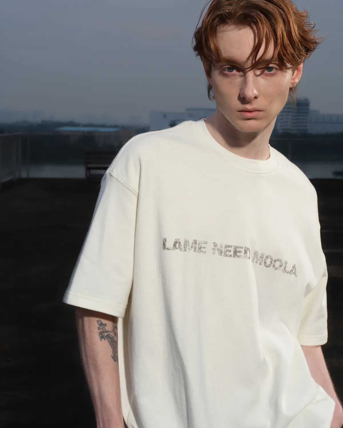 LNM Brand Slogan Graphic Short-Sleeve T-Shirt