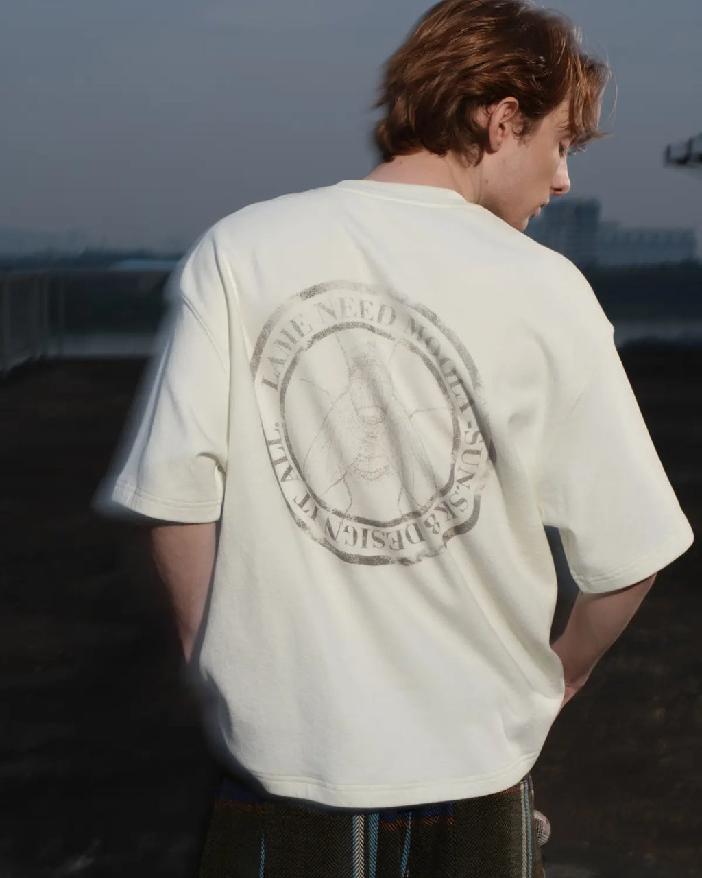 LNM Brand Slogan Graphic Short-Sleeve T-Shirt